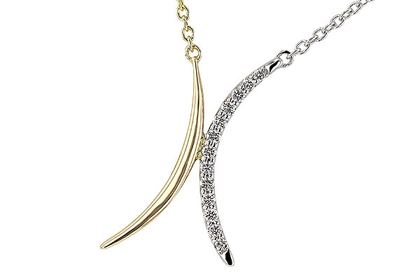 A329-73397: NECKLACE .14 TW (18")