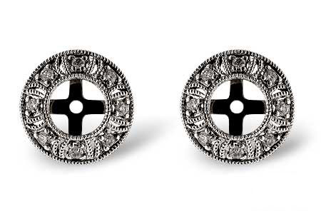 B055-27015: EARRING JACKETS .12 TW (FOR 0.50-1.00 CT TW STUDS)