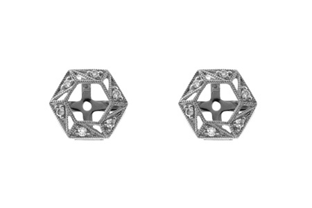 D055-27015: EARRING JACKETS .08 TW (FOR 0.50-1.00 CT TW STUDS)