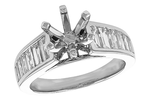 D328-90715: LDS SEMI DIA RG 1.22 TW BAGUETTES