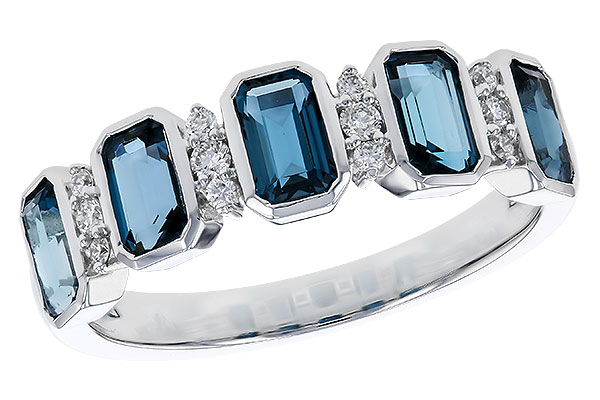 D329-76124: LDS RG 1.46 TW LONDON BLUE TOPAZ 1.58 TGW