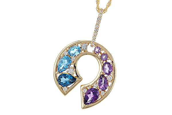 D329-77051: NECKLACE 1.77 SEMI-PREC (AMY & BT) 1.90 TGW