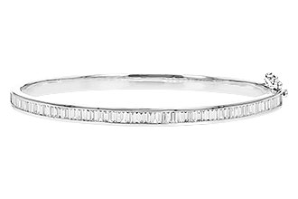 E328-83442: BANGLE 1.02 TW BAGUETTE DIAMONDS