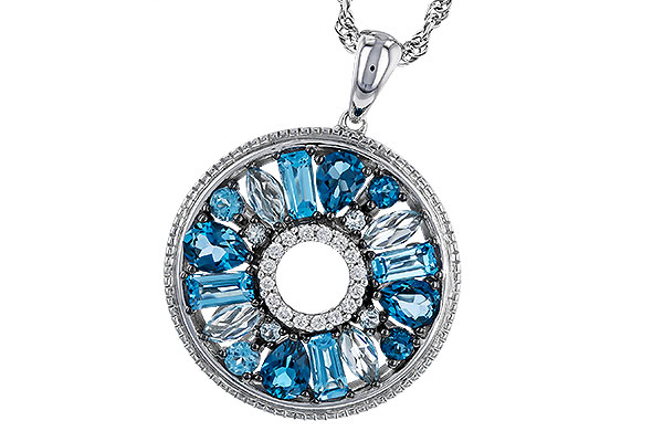 G329-77033: NECKLACE 1.67 BLUE TOPAZ 1.72 TGW
