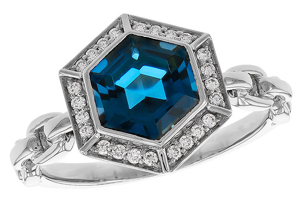 G329-78860: LDS RG 2.03 LONDON BLUE TOPAZ 2.14 TGW (7.5MM LBT)