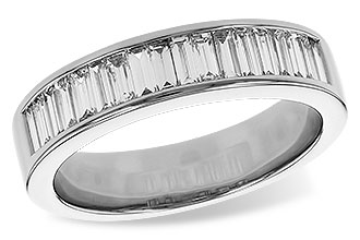 M329-73432: LDS DIA WED RG .70 TW BAGUETTES
